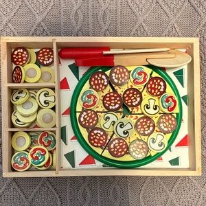 Melissa & Doug Wooden Pizza Playset